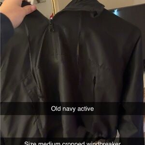 Old Navy Active Black Windbreaker